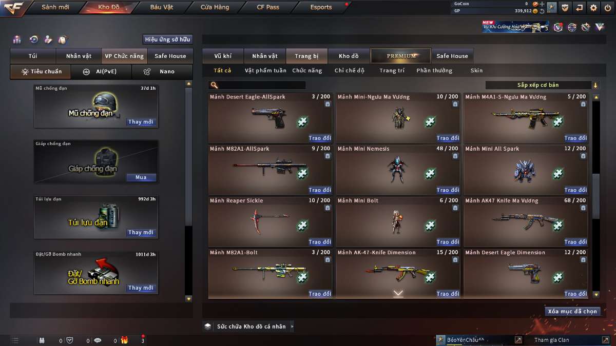 shop acc cf uy tin gia re